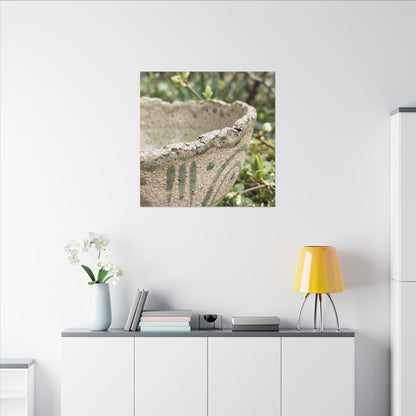 Elegant Ceramic Bowl Canvas Art - Japanese Pattern Japandi