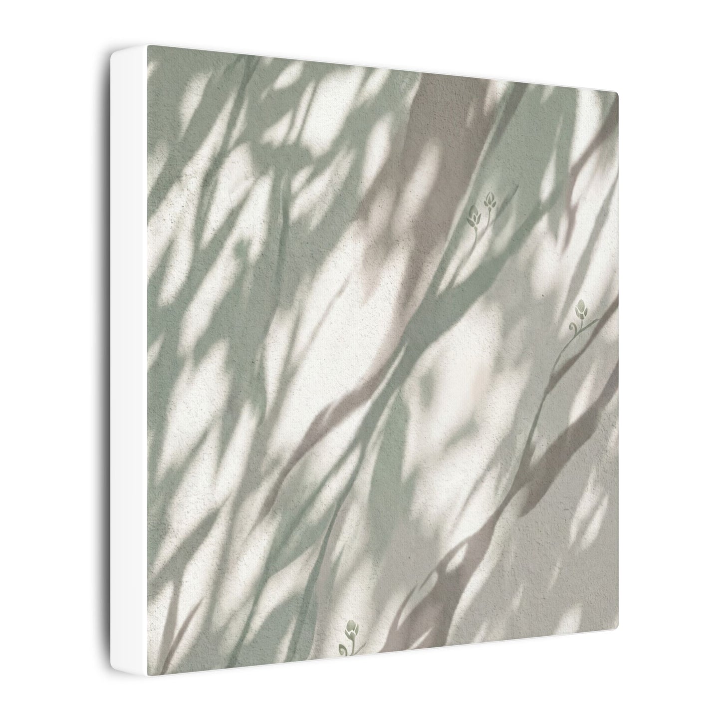 Japandi Shadow Play in Dappled | Japanese Pattern Canvas Art