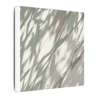 Japandi Shadow Play in Dappled | Japanese Pattern Canvas Art