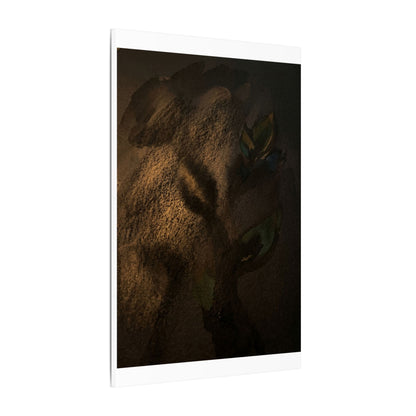 Candlelight Shadow Play Canvas Art - Dark Japandi Ma