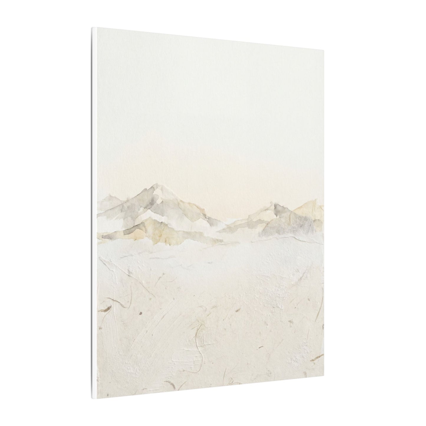 Mountain Mist Winter Canvas Art | Japandi Warm Design