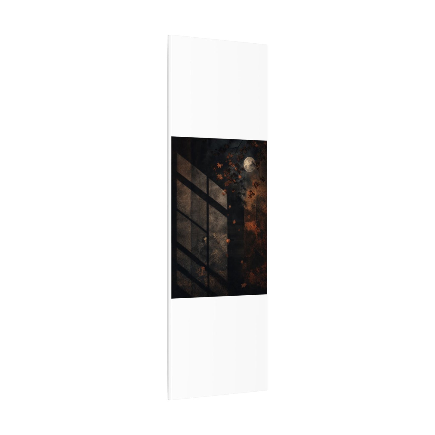 Sophisticated Shadow Play Canvas Art - Dark Texture Dark Japandi