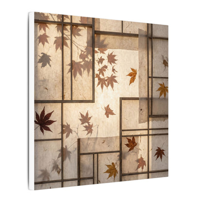 Shoji Screen Japanese Pattern Canvas Art | Neutral Japandi Art
