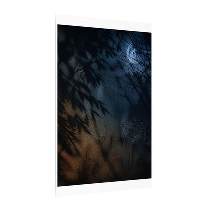 Kanso Shadow Play Canvas Art - Dark Japandi Shadow Zen