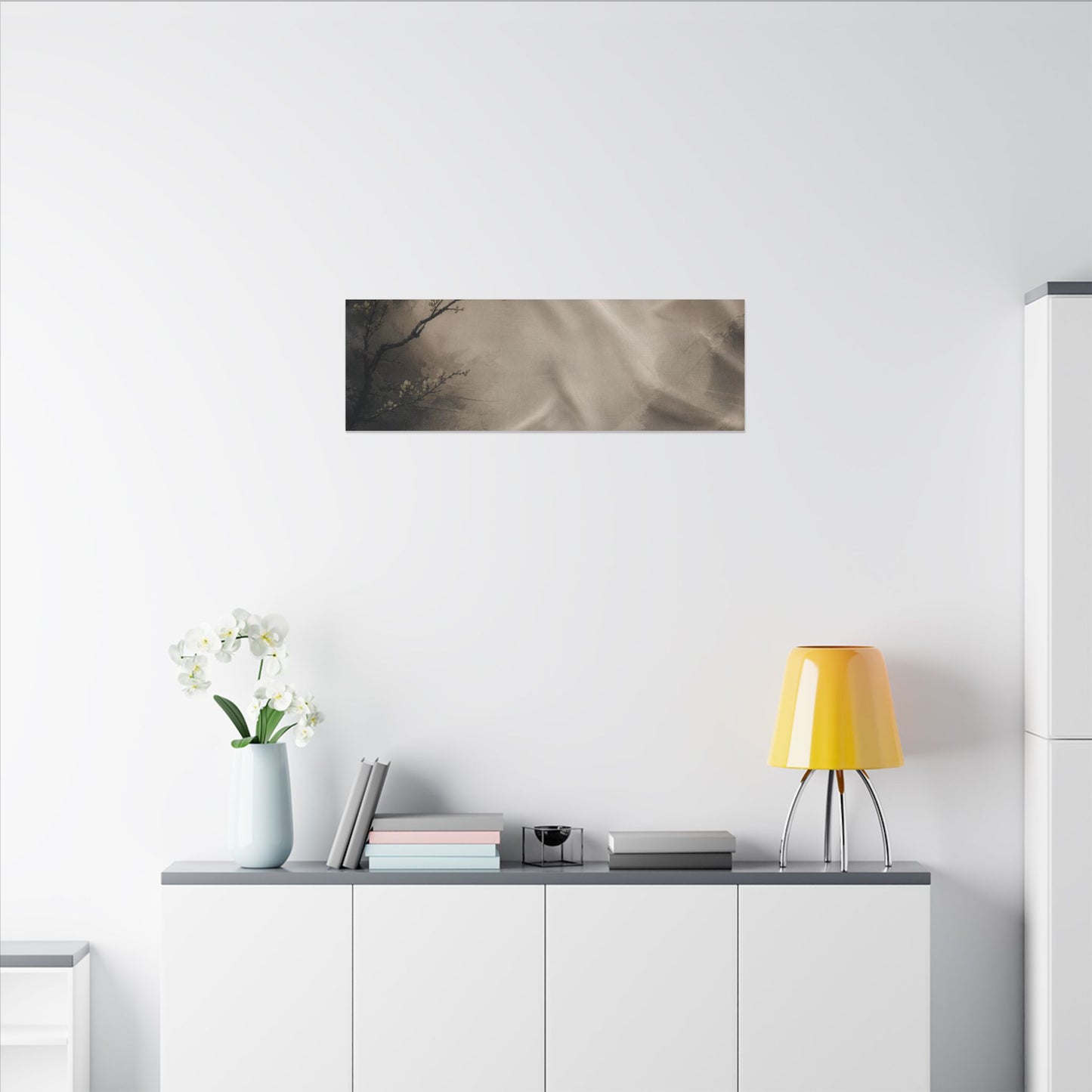 Silk Drape Canvas Art | Spring Japandi Japanese Pattern Art