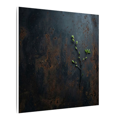Rust Patina Moody Minimal Canvas Art | Moody Dark Japandi Art