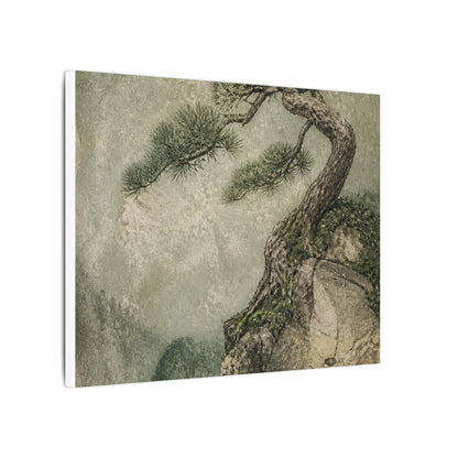 Fukinsei Pine Tree Canvas Art - Japandi Texture