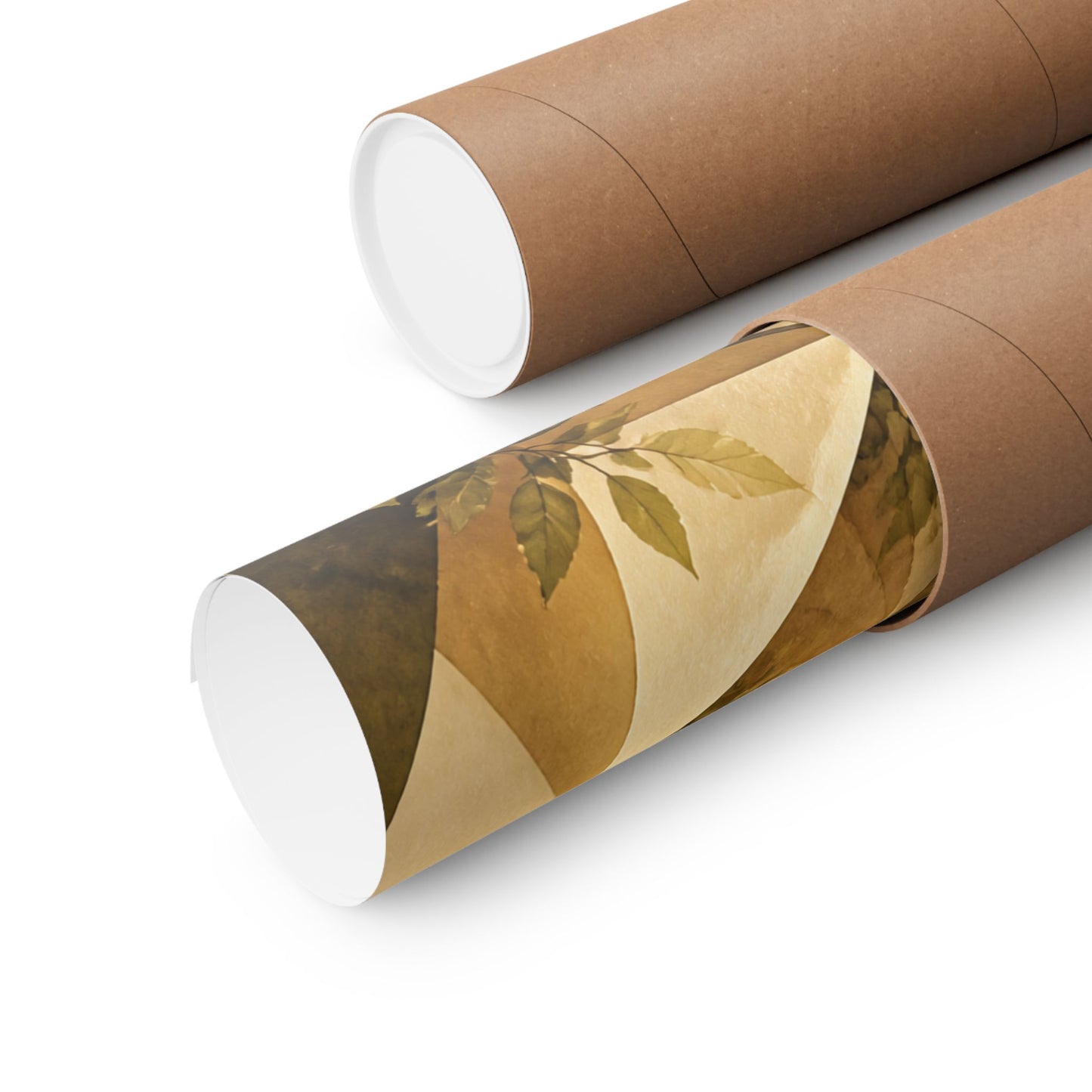 Golden Hour Paper Fold Wall Art Print - Japandi Ma