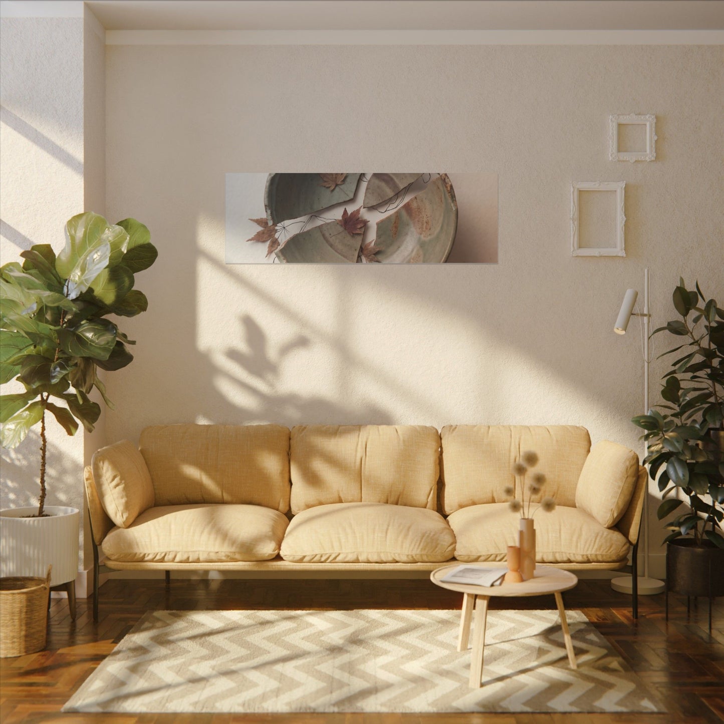 Dawn Ceramic Bowl Canvas Art - Japandi Fukinsei