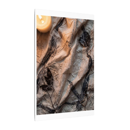 Candlelight Silk Drape Canvas Art - Japandi Mono No Aware