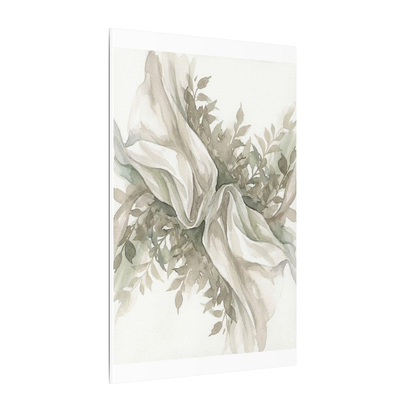 Summer Silk Drape Watercolor Canvas Art | Cozy Decor