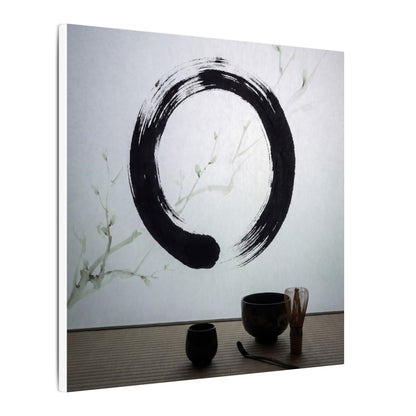 Tea Ceremony Enso Canvas Art | Peaceful Zen Art