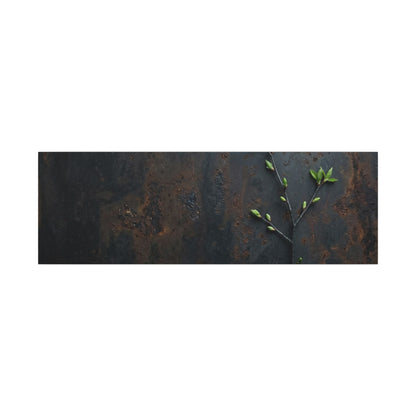 Rust Patina Moody Minimal Canvas Art | Moody Dark Japandi Art