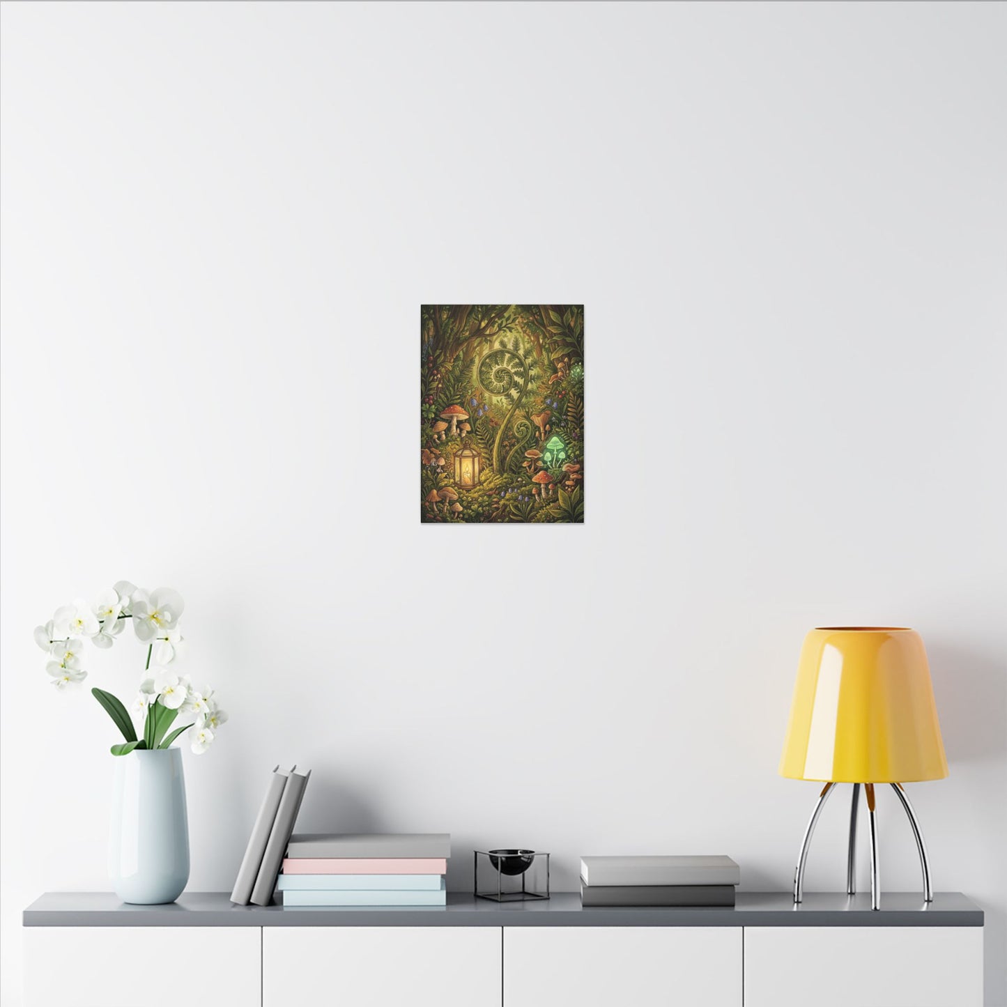 Elegant Ceramic Bowl Canvas Art - Minimal Line Japandi