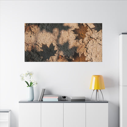 Cozy Shadow Play Canvas Art - Texture Japandi