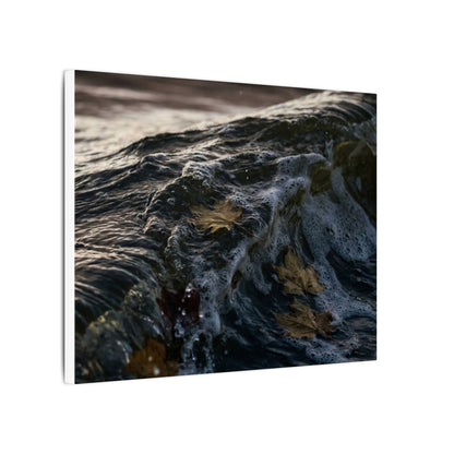 Dark Japandi Ocean Wave in Dawn | Moody Minimal Canvas Art