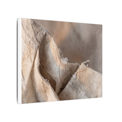 Japandi Paper Fold in Candlelight | Watercolor Canvas Art