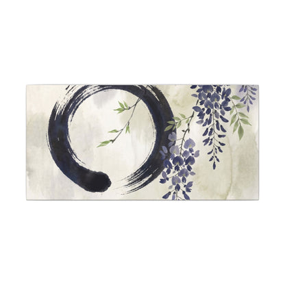 Wisteria Enso Canvas Art | Serene Zen Art