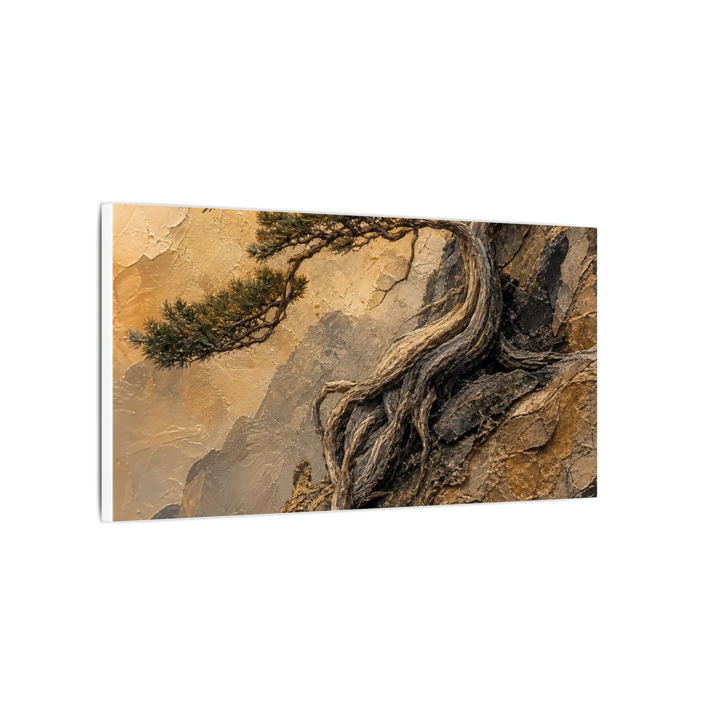 Summer Pine Tree Texture Canvas Art | Cozy Decor
