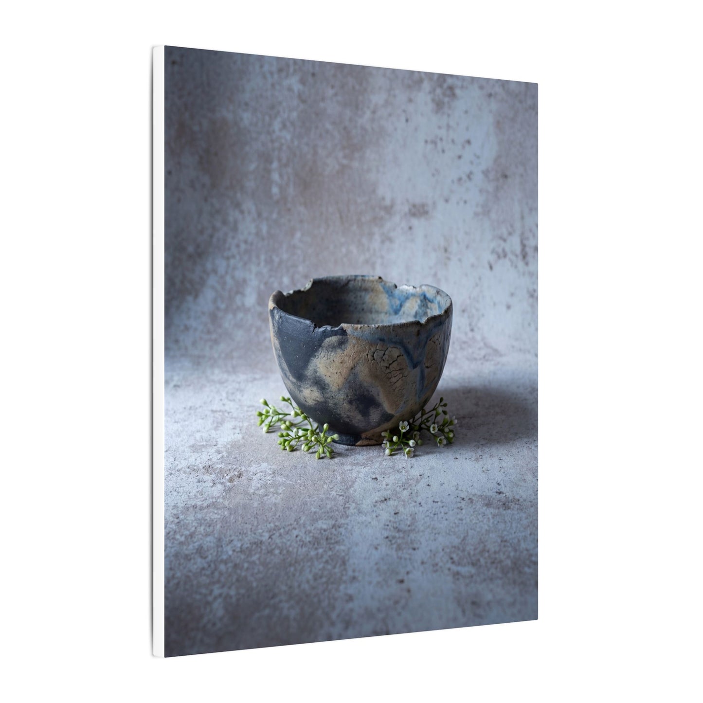 Ceramic Bowl Spring Canvas Art | Japandi Warm Design