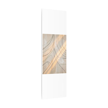 Shoji Screen Minimal Line Canvas Art | Warm Japandi Art
