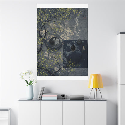 Spring Incense Smoke Ukiyo E Inspired Canvas Art | Tranquil Decor