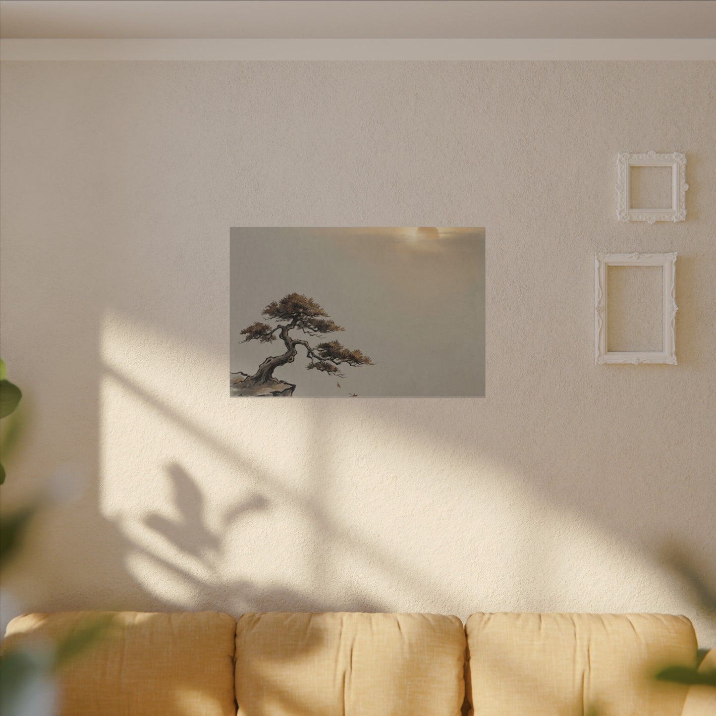 Pine Tree Canvas Art | Autumn Zen Karesansui Art