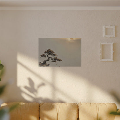 Pine Tree Canvas Art | Autumn Zen Karesansui Art
