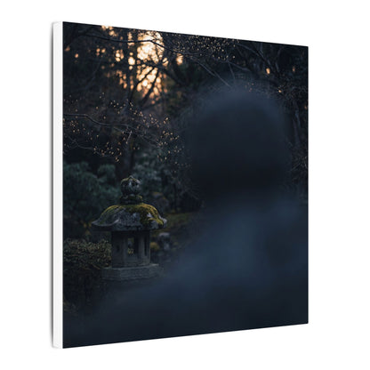 Spring Stone Lantern Moody Minimal Canvas Art | Bold Decor