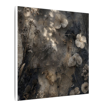 Winter Dried Flowers Texture Canvas Art | Elegant Decor