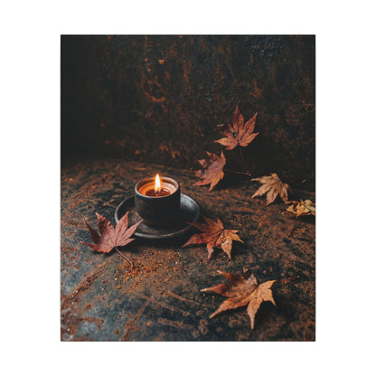 Autumn Rust Patina Shadow Zen Canvas Art | Sophisticated Decor