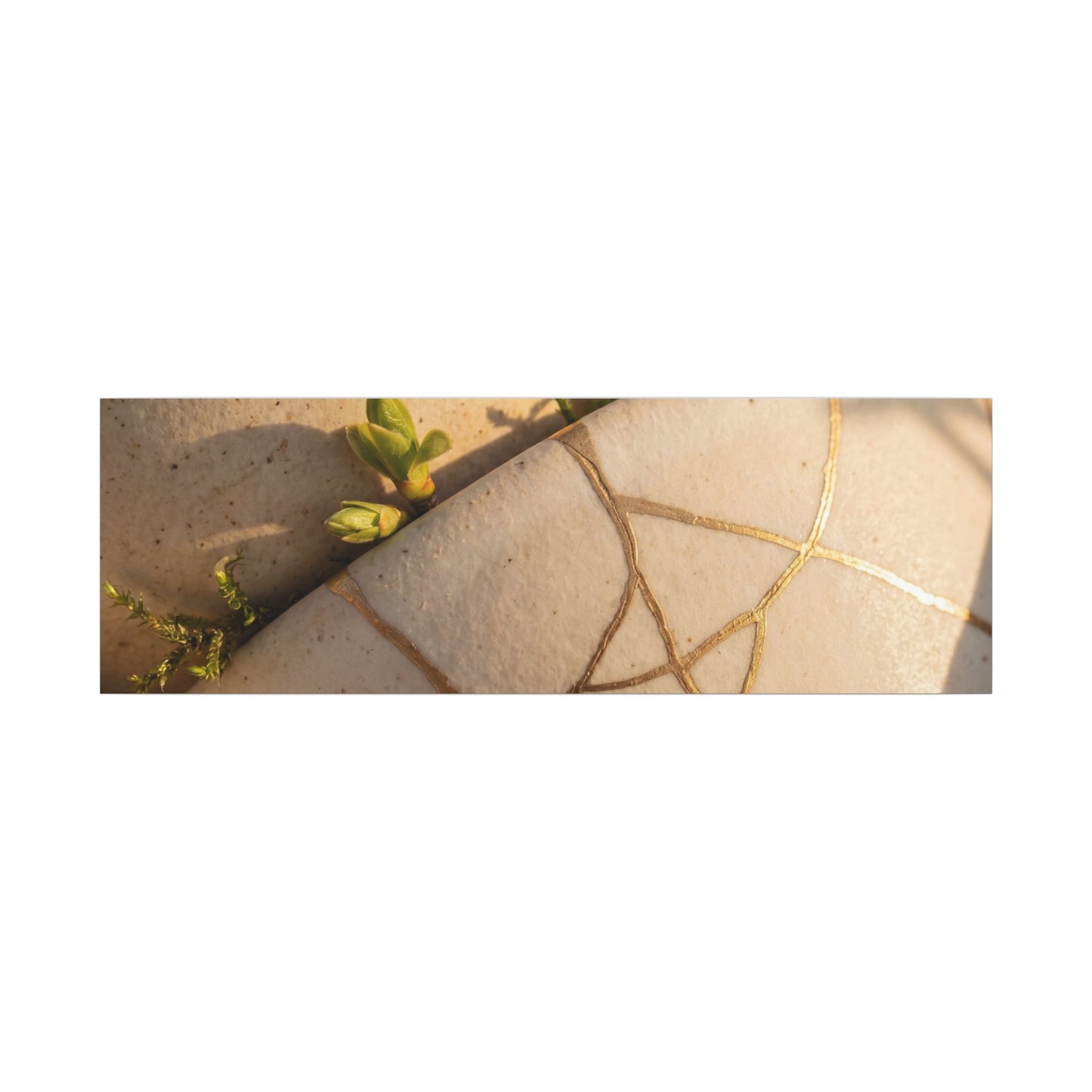Spring Broken Pottery Gold Vein Canvas Art | Beautiful Decor