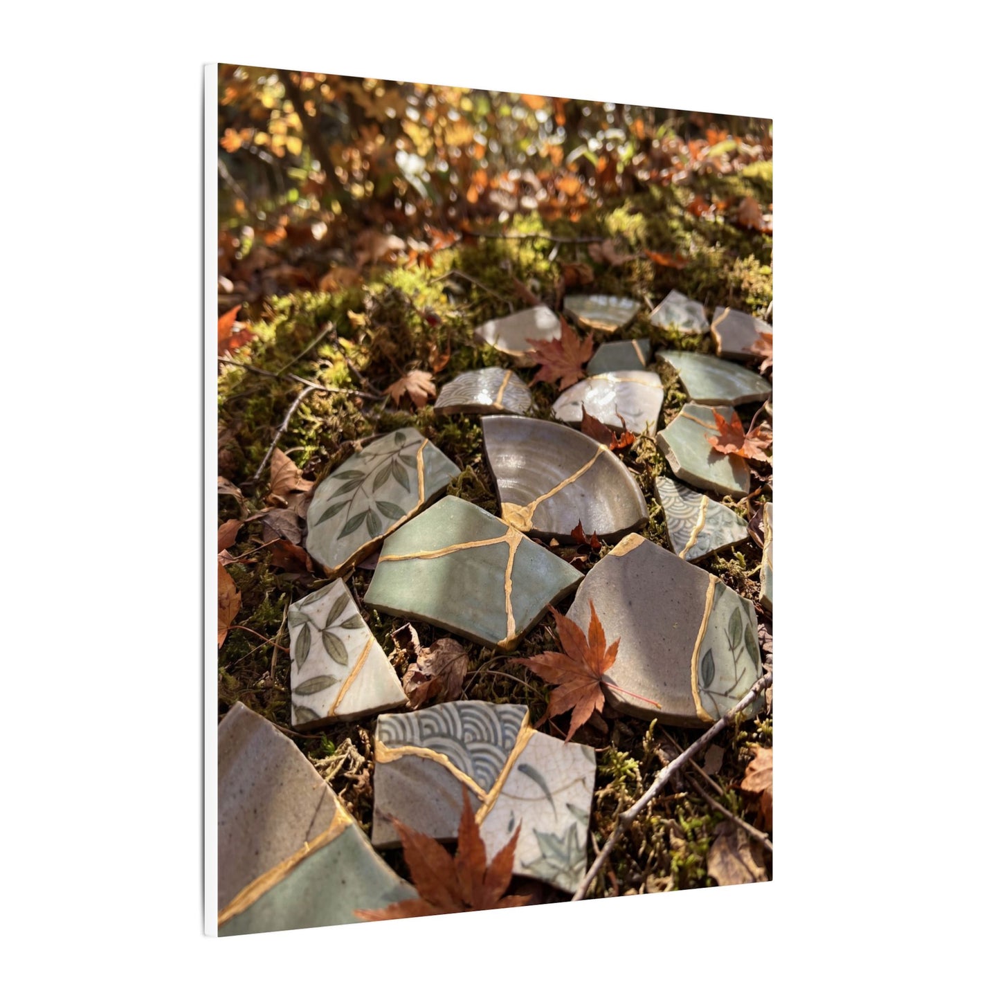 Broken Pottery Japanese Pattern Canvas Art | Elegant Japandi Art