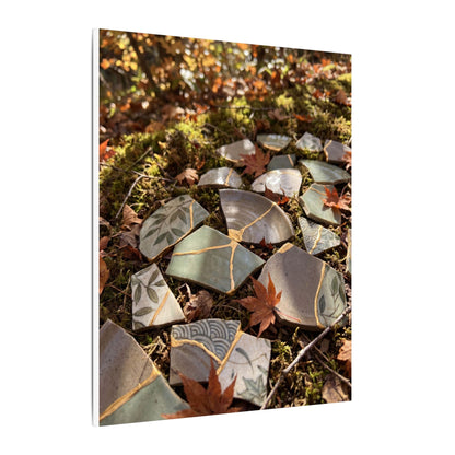 Broken Pottery Japanese Pattern Canvas Art | Elegant Japandi Art
