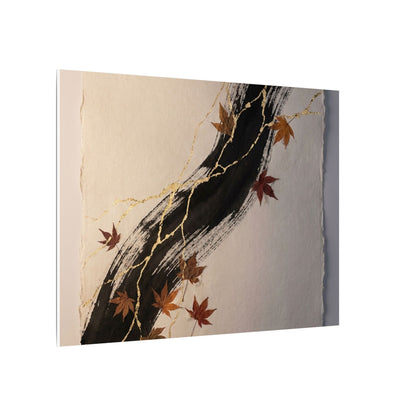 Dawn Ink Brushstroke Canvas Art - Kintsugi Ma