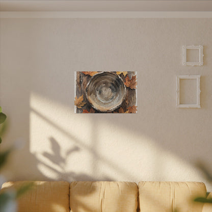 Ma Ceramic Bowl Canvas Art - Japandi Watercolor
