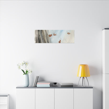 Ma Silk Drape Canvas Art - Japandi Watercolor