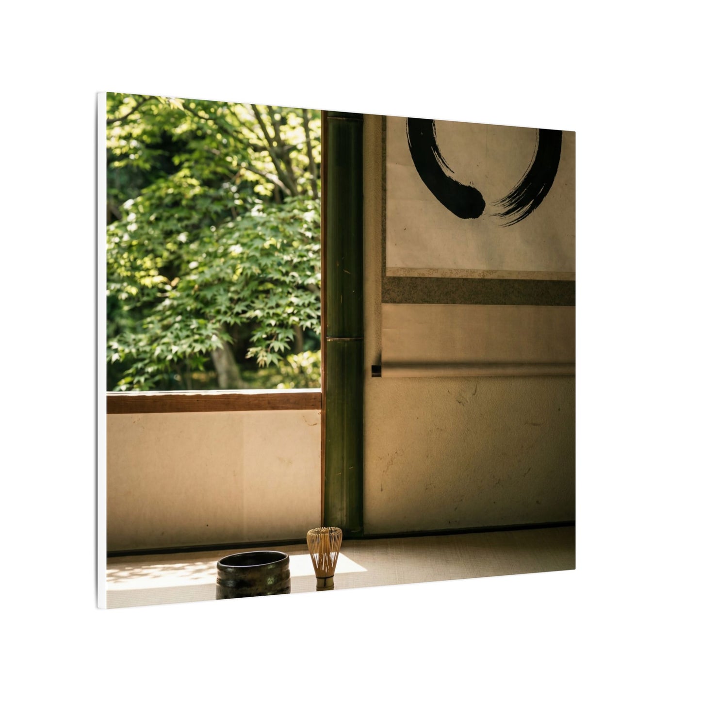 Tea Ceremony Enso Canvas Art | Serene Zen Art