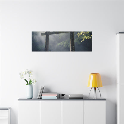 Torii Gate Canvas Art | Spring Zen Karesansui Art