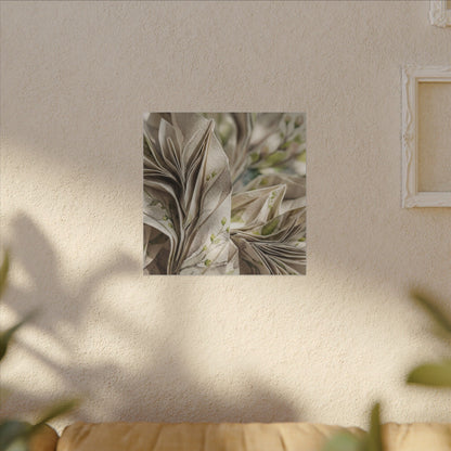 Fukinsei Paper Fold Canvas Art - Japandi Watercolor