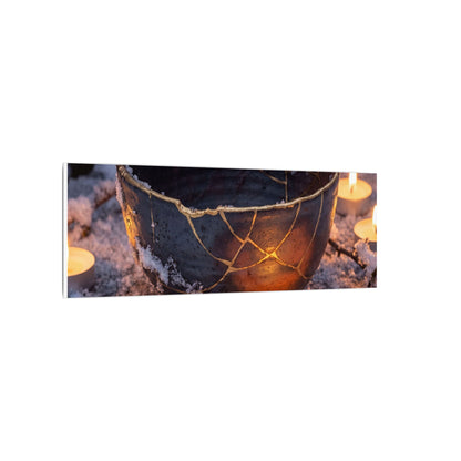Ceramic Bowl Gold Repair Canvas Art | Beautiful Kintsugi Art