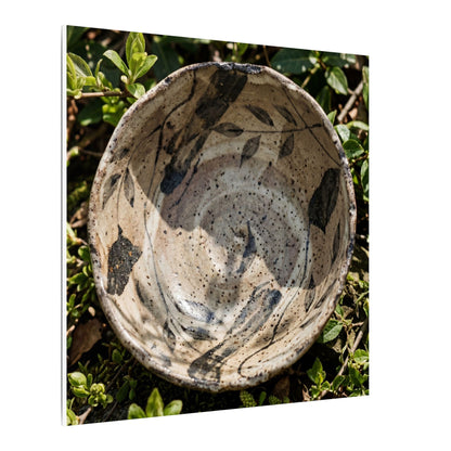 Elegant Ceramic Bowl Canvas Art - Japanese Pattern Japandi