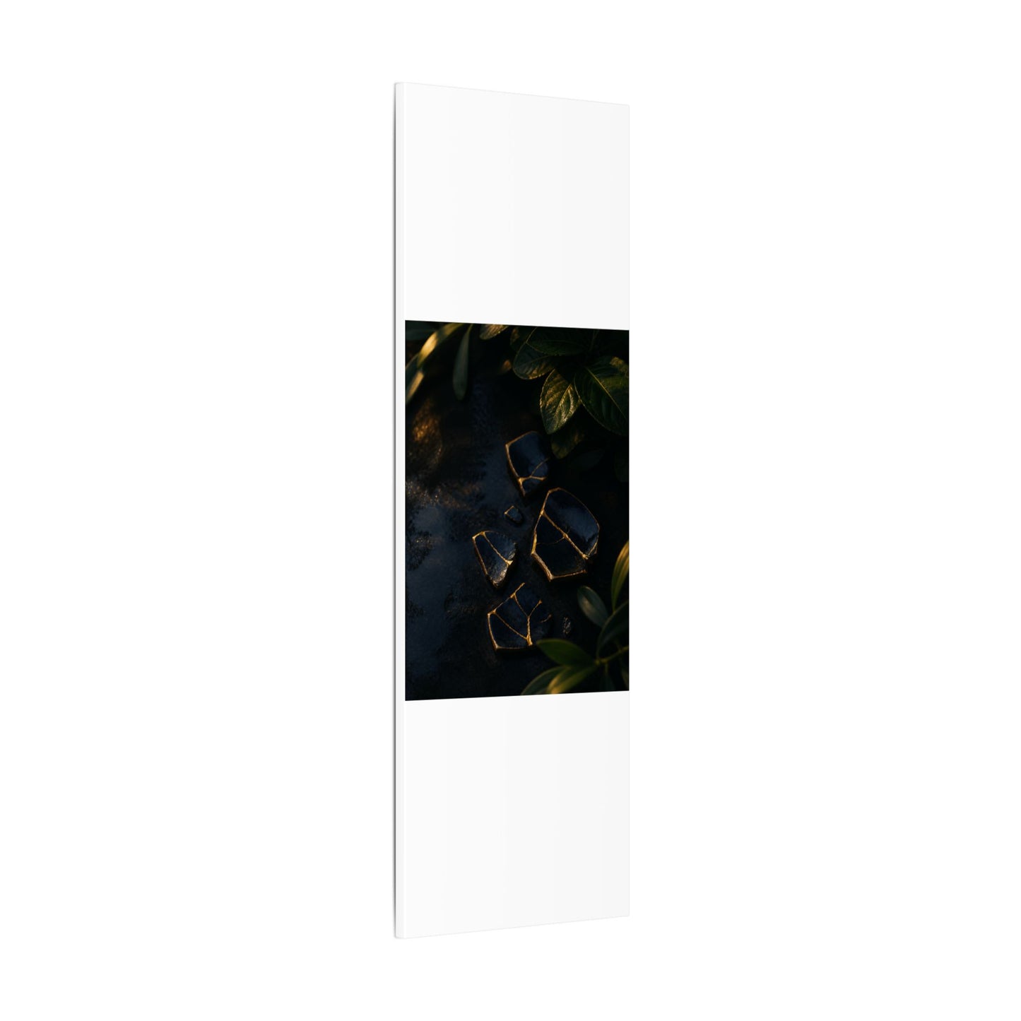 Summer Broken Pottery Moody Minimal Canvas Art | Atmospheric Decor