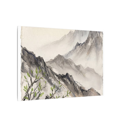 Spring Mountain Mist Texture Canvas Art | Warm Decor