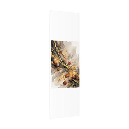 Cracked Earth Autumn Canvas Art | Japandi Warm Design