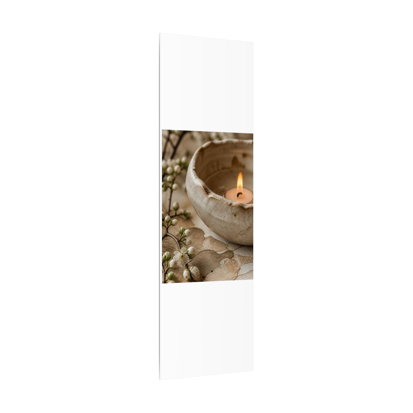 Kanso Ceramic Bowl Canvas Art - Japandi Watercolor