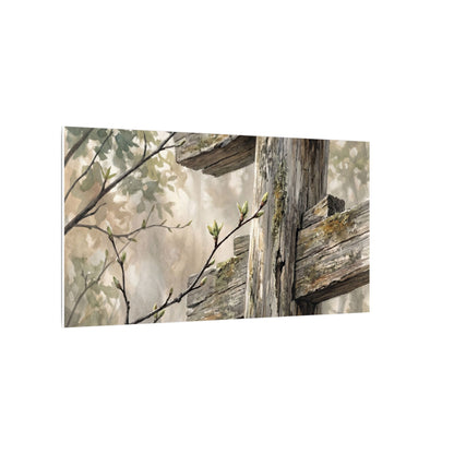 Torii Gate Spring Canvas Art | Japandi Neutral Design
