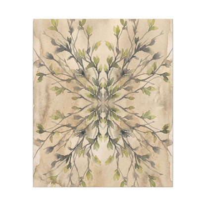 Shibui Shadow Play Canvas Art - Japandi Watercolor