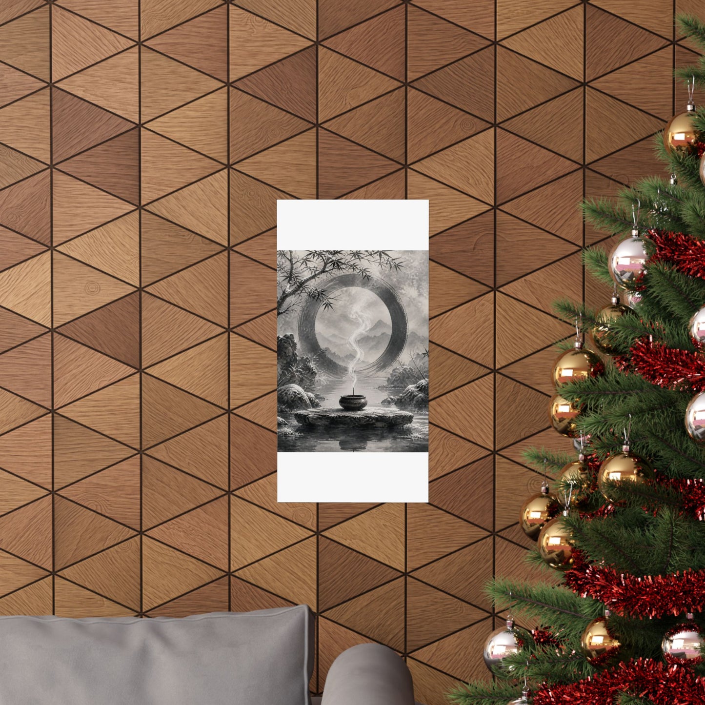 Dappled Incense Smoke Wall Art Print - Zen Seijaku