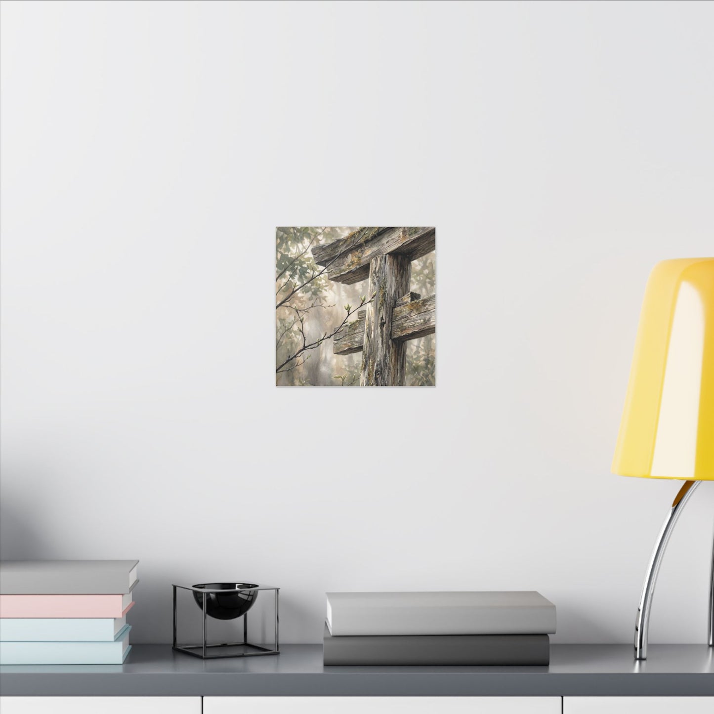 Torii Gate Spring Canvas Art | Japandi Neutral Design